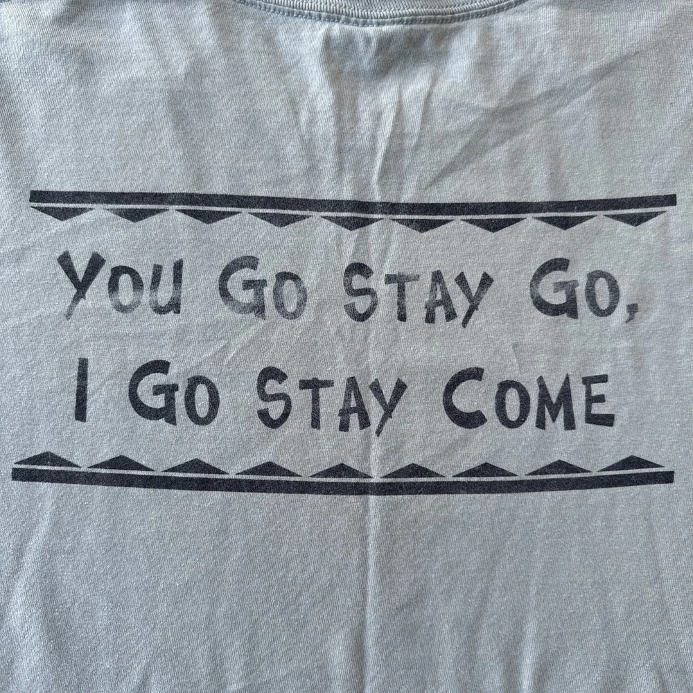 hanes beefy t-shirts Size L Light Blue Color Go Stay Go - Picture 11 of 14